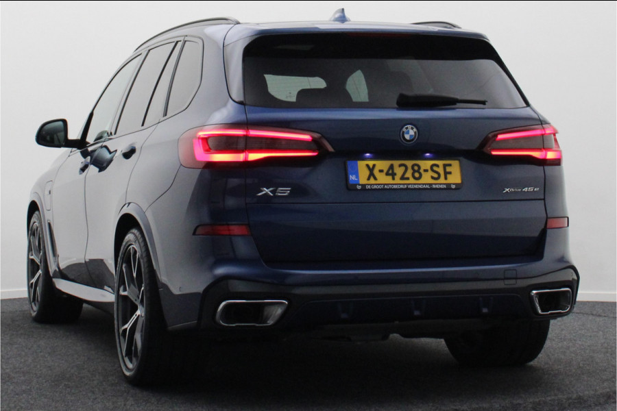 BMW X5 xDrive45e High Executive M-Sport Panoramadak, 360° Camera, Head-Up, H&K, ACC, Luchtvering, Trekhaak, 21"