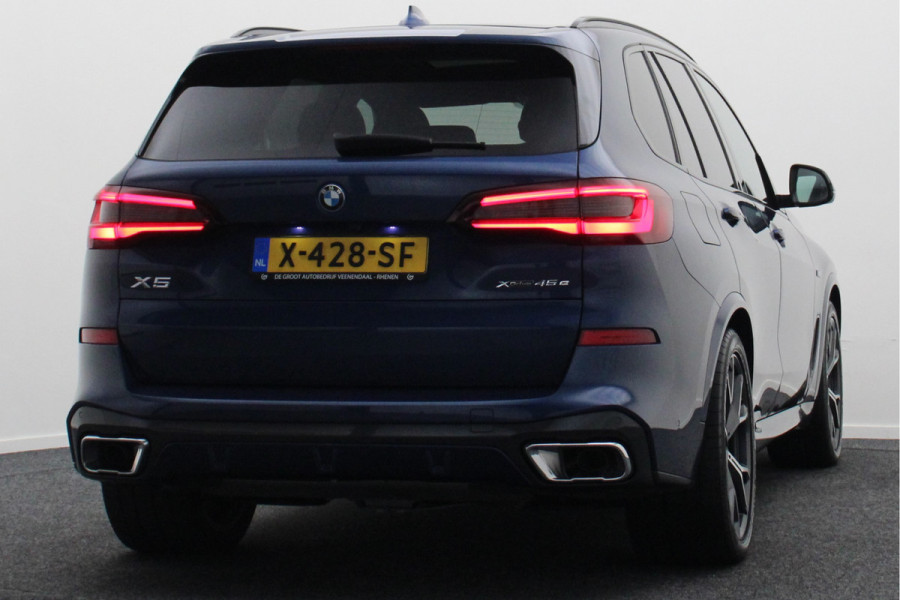 BMW X5 xDrive45e High Executive M-Sport Panoramadak, 360° Camera, Head-Up, H&K, ACC, Luchtvering, Trekhaak, 21"