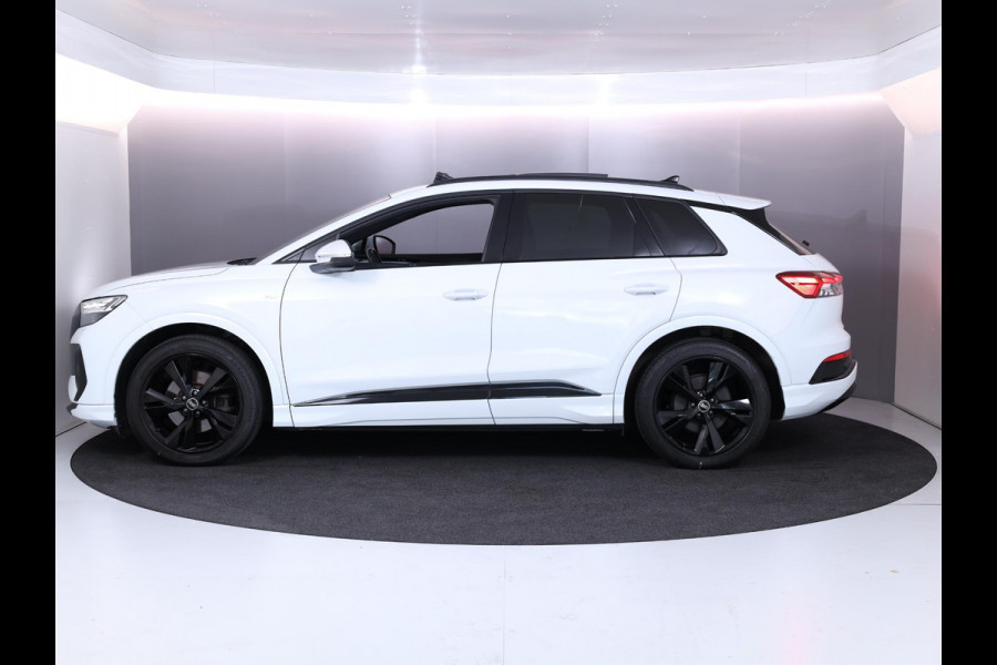 Audi Q4 e-tron 35 Launch edition S Competition 55 kWh 170pk | Panoramadak | Elektrisch verstelbare voorstoelen | Warmtepomp | Navigatie | Matrix LED |20'LM-velgen|