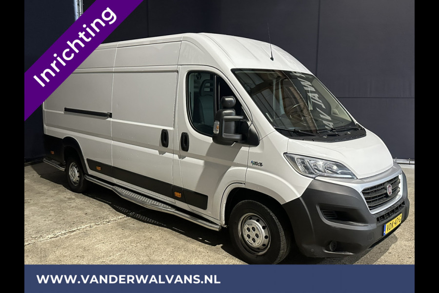 Fiat Ducato 3.0 NP CNG 136pk L4H2 Post NL inrichting Euro6 Airco | Camera | Navigatie sidebars, 270 graden achterdeuren, schappen, doorloopdeur