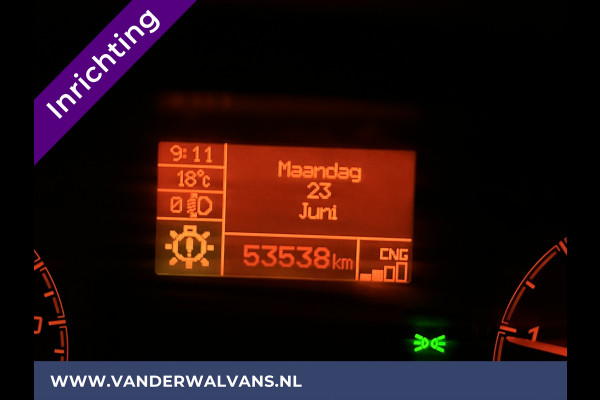 Fiat Ducato 3.0 NP CNG 136pk L4H2 Post NL inrichting Euro6 Airco | Camera | Navigatie sidebars, 270 graden achterdeuren, schappen, doorloopdeur