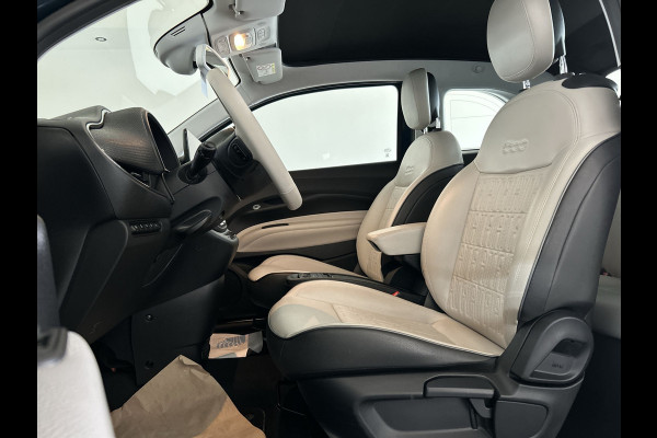 Fiat 500C La Prima 42 kWh | Lederen bekleding | Parkeercamera | Stoelverwarming | Soh (batterijcheck) 91,1 %