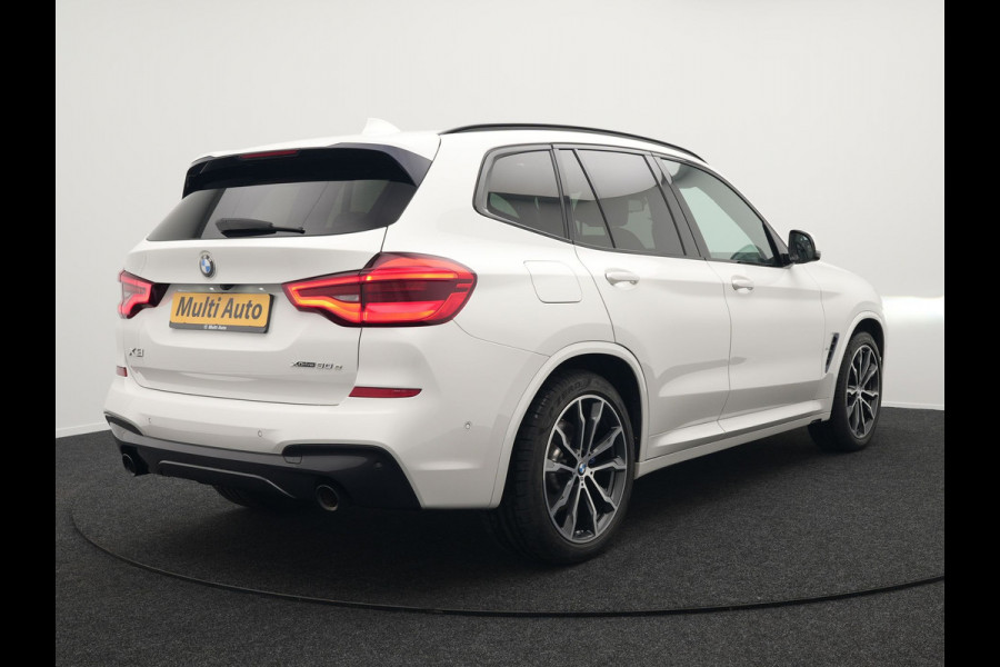 BMW X3 xDrive30e M Sport Shadow Plug In Hybrid 293pk Dealer O.H PHEV | Panodak | Luxe Lederen Sportstoelen | Head Up | 20"L.M | Keyless | Sfeerverlichting | Camera | Apple Carplay |