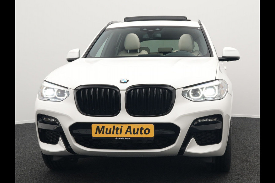 BMW X3 xDrive30e M Sport Shadow Plug In Hybrid 293pk Dealer O.H PHEV | Panodak | Luxe Lederen Sportstoelen | Head Up | 20"L.M | Keyless | Sfeerverlichting | Camera | Apple Carplay |