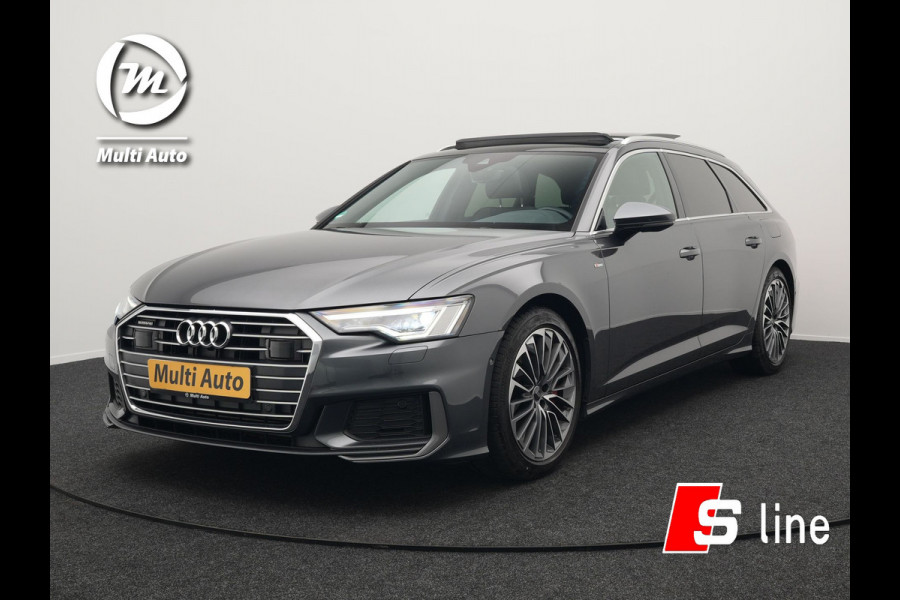 Audi A6 Avant 55 TFSI e Quattro S Line Plug In Hybrid 367pk PHEV | Panodak | Adaptive Cruise | Virtual | 19"L.M | Sportstoelen Verwarmd | 19"L.M  | Camera | Parkeerassistent |