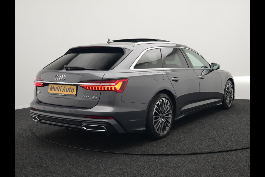 Audi A6 Avant 55 TFSI e Quattro S Line Plug In Hybrid 367pk PHEV | Panodak | Adaptive Cruise | Virtual | 19"L.M | Sportstoelen Verwarmd | 19"L.M  | Camera | Parkeerassistent |