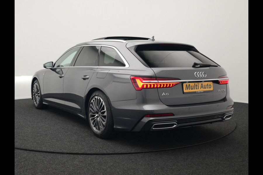 Audi A6 Avant 55 TFSI e Quattro S Line Plug In Hybrid 367pk PHEV | Panodak | Adaptive Cruise | Virtual | 19"L.M | Sportstoelen Verwarmd | 19"L.M  | Camera | Parkeerassistent |