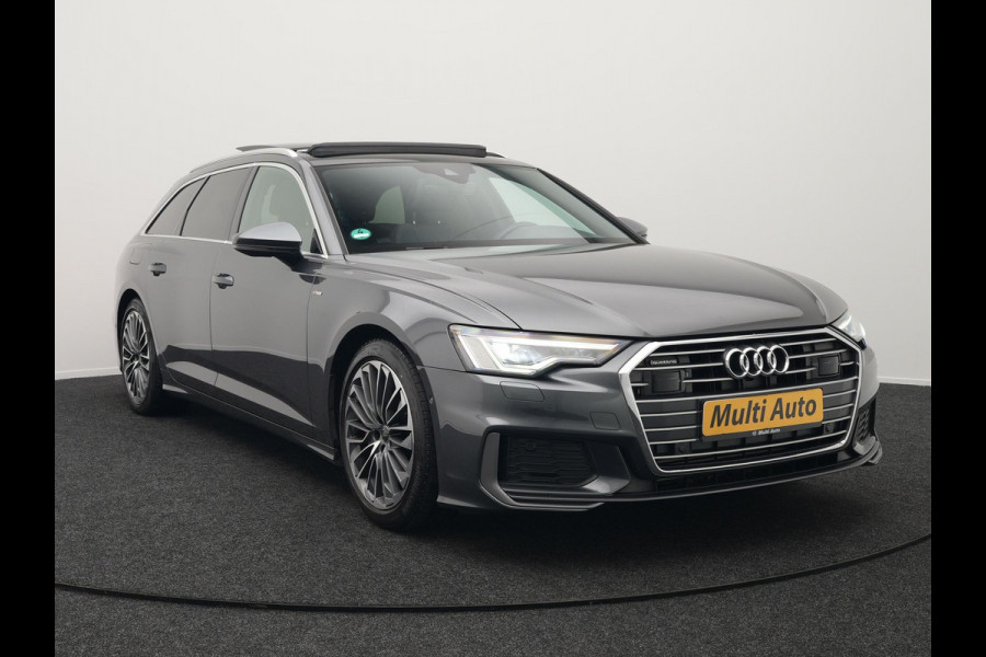 Audi A6 Avant 55 TFSI e Quattro S Line Plug In Hybrid 367pk PHEV | Panodak | Adaptive Cruise | Virtual | 19"L.M | Sportstoelen Verwarmd | 19"L.M  | Camera | Parkeerassistent |