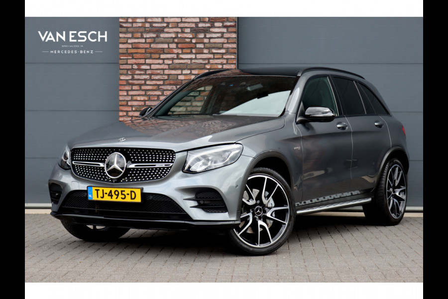 Mercedes-Benz GLC AMG 43 4MATIC | Luchtvering | Distronic+ | Memory | Panoramadak | Head-Up | Burmester | Stoelventilatie | Surround Camera | Nightpakket | Keyless-Go |