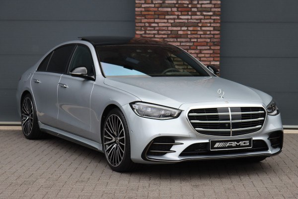 Mercedes-Benz S-Klasse 580 e 4MATIC Lang AMG Line | Airmatic | Chauffeurspakket | Achterasbesturing | Augmented HUD | Distronic+ | Burmester | Exclusief Nappa Leder | 3D-Display | Vlakkenverwarming |