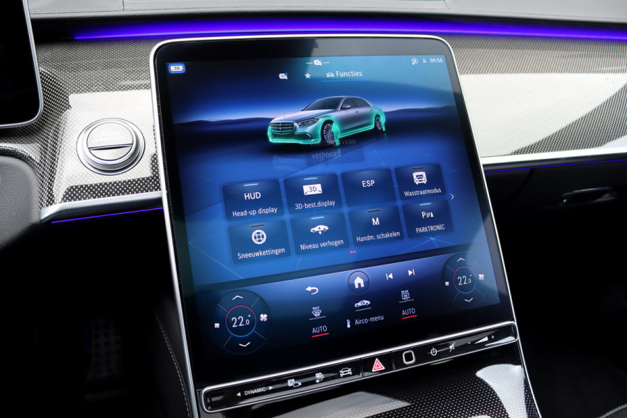 Mercedes-Benz S-Klasse 580 e 4MATIC Lang AMG Line | Airmatic | Chauffeurspakket | Achterasbesturing | Augmented HUD | Distronic+ | Burmester | Exclusief Nappa Leder | 3D-Display | Vlakkenverwarming |
