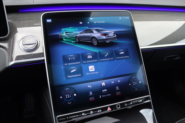 Mercedes-Benz S-Klasse 580 e 4MATIC Lang AMG Line | Airmatic | Chauffeurspakket | Achterasbesturing | Augmented HUD | Distronic+ | Burmester | Exclusief Nappa Leder | 3D-Display | Vlakkenverwarming |