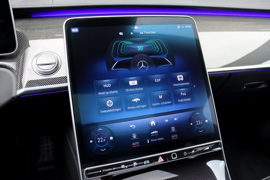 Mercedes-Benz S-Klasse 580 e 4MATIC Lang AMG Line | Airmatic | Chauffeurspakket | Achterasbesturing | Augmented HUD | Distronic+ | Burmester | Exclusief Nappa Leder | 3D-Display | Vlakkenverwarming |