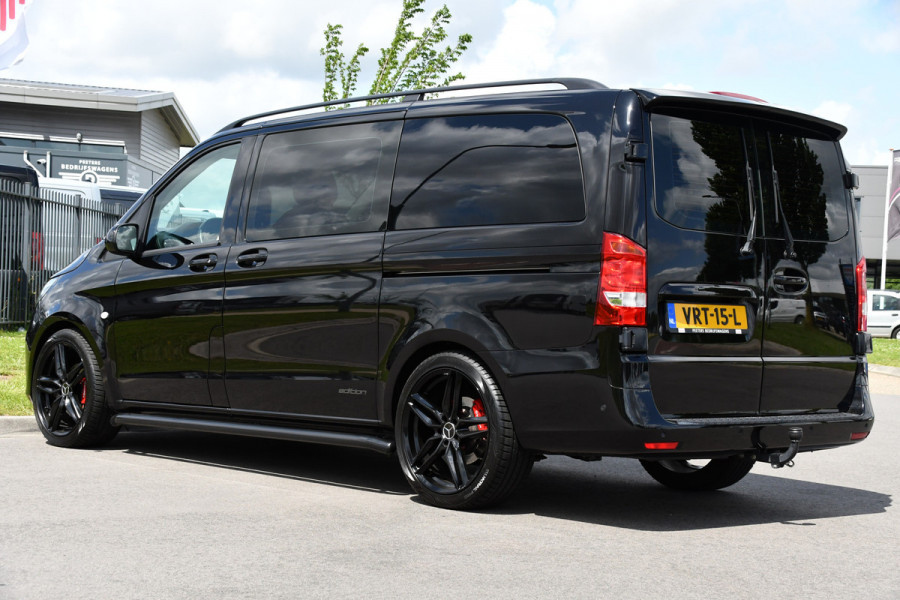 Mercedes-Benz Vito 114 CDI Lang DC Black Edition Camera, Cruise, Carplay, 190PK, Automaat, 2 x Schuifdeur, Leder, LED, Uniek!