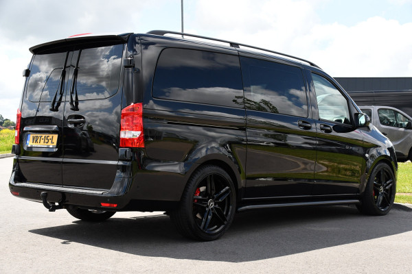 Mercedes-Benz Vito 114 CDI Lang DC Black Edition Camera, Cruise, Carplay, 190PK, Automaat, 2 x Schuifdeur, Leder, LED, Uniek!