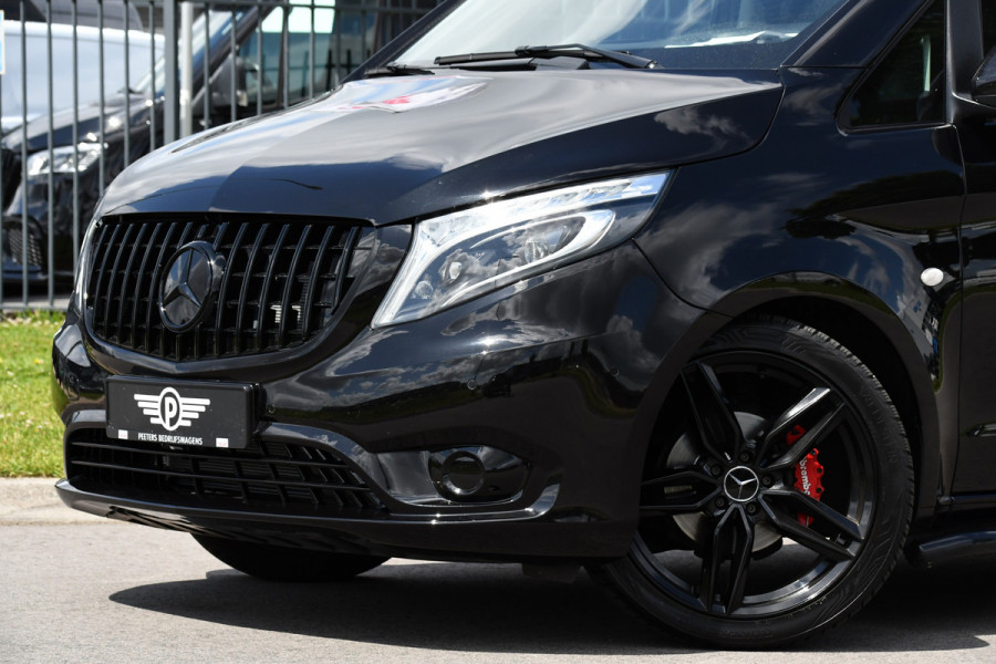 Mercedes-Benz Vito 114 CDI Lang DC Black Edition Camera, Cruise, Carplay, 190PK, Automaat, 2 x Schuifdeur, Leder, LED, Uniek!
