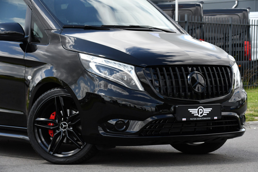 Mercedes-Benz Vito 114 CDI Lang DC Black Edition Camera, Cruise, Carplay, 190PK, Automaat, 2 x Schuifdeur, Leder, LED, Uniek!