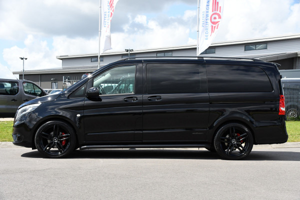 Mercedes-Benz Vito 114 CDI Lang DC Black Edition Camera, Cruise, Carplay, 190PK, Automaat, 2 x Schuifdeur, Leder, LED, Uniek!