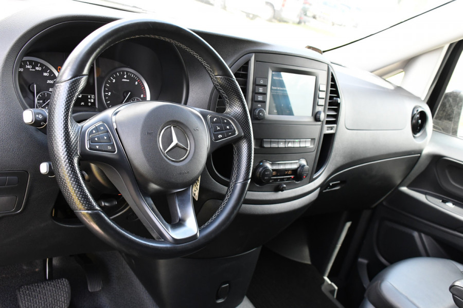 Mercedes-Benz Vito 114 CDI Lang DC Black Edition Camera, Cruise, Carplay, 190PK, Automaat, 2 x Schuifdeur, Leder, LED, Uniek!