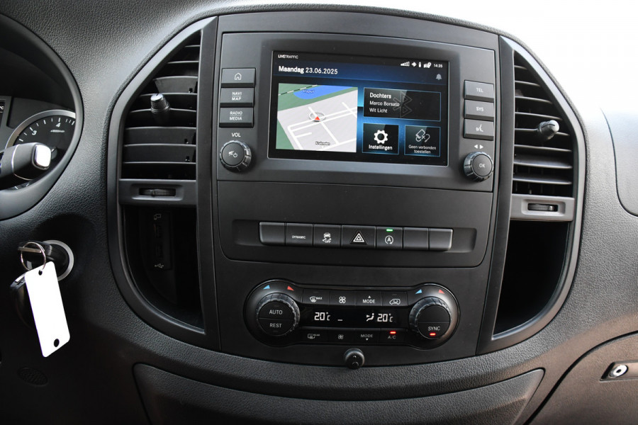 Mercedes-Benz Vito 114 CDI Lang DC Black Edition Camera, Cruise, Carplay, 190PK, Automaat, 2 x Schuifdeur, Leder, LED, Uniek!