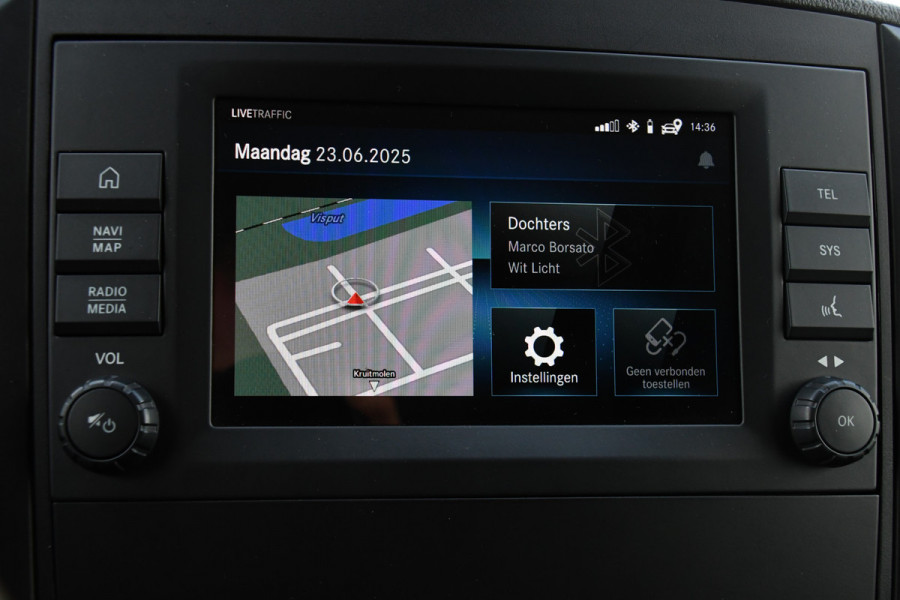 Mercedes-Benz Vito 114 CDI Lang DC Black Edition Camera, Cruise, Carplay, 190PK, Automaat, 2 x Schuifdeur, Leder, LED, Uniek!