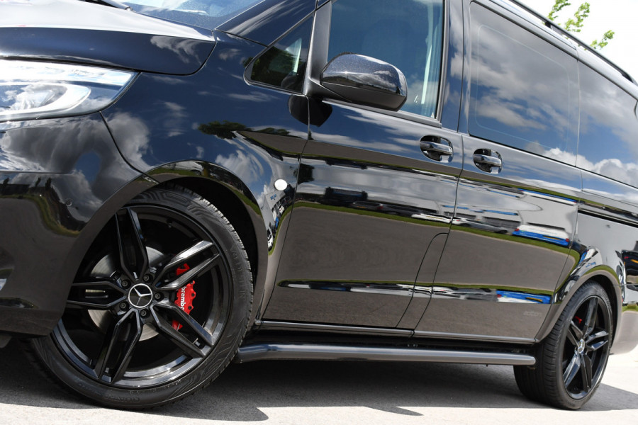 Mercedes-Benz Vito 114 CDI Lang DC Black Edition Camera, Cruise, Carplay, 190PK, Automaat, 2 x Schuifdeur, Leder, LED, Uniek!