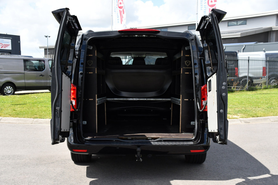 Mercedes-Benz Vito 114 CDI Lang DC Black Edition Camera, Cruise, Carplay, 190PK, Automaat, 2 x Schuifdeur, Leder, LED, Uniek!