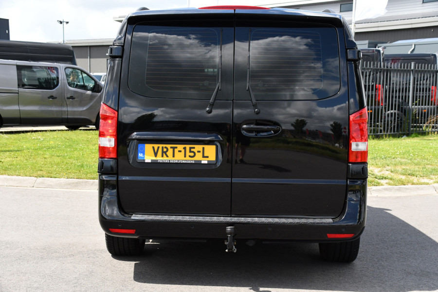 Mercedes-Benz Vito 114 CDI Lang DC Black Edition Camera, Cruise, Carplay, 190PK, Automaat, 2 x Schuifdeur, Leder, LED, Uniek!