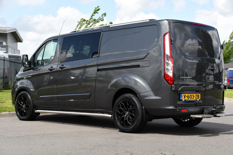 Ford Transit Custom 320 2.0 TDCI L2H1 Raptor Edition DC Limited Camera, Cruise, Sensoren, 130PK, Automaat, Multimedia, Stoelverwarming, 2 x Schuifdeur, Uniek!