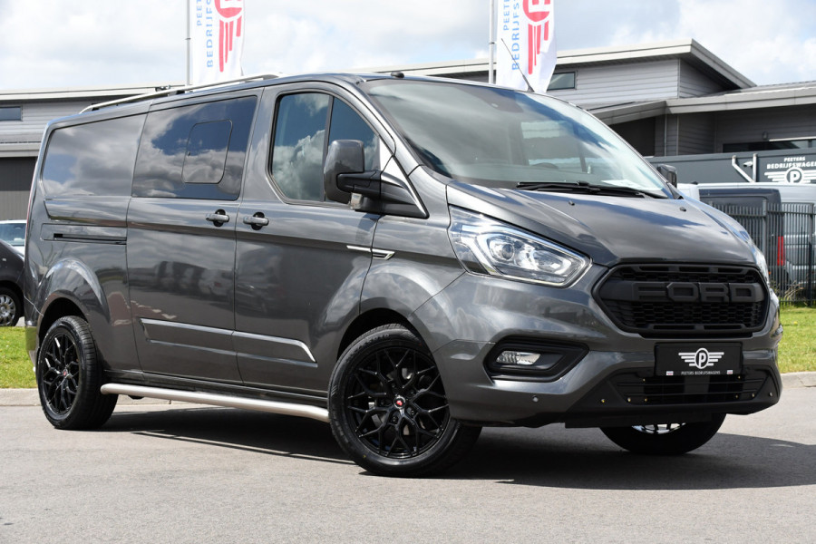 Ford Transit Custom 320 2.0 TDCI L2H1 Raptor Edition DC Limited Camera, Cruise, Sensoren, 130PK, Automaat, Multimedia, Stoelverwarming, 2 x Schuifdeur, Uniek!