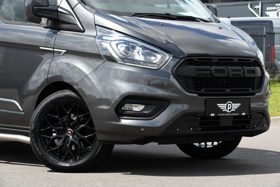 Ford Transit Custom 320 2.0 TDCI L2H1 Raptor Edition DC Limited Camera, Cruise, Sensoren, 130PK, Automaat, Multimedia, Stoelverwarming, 2 x Schuifdeur, Uniek!