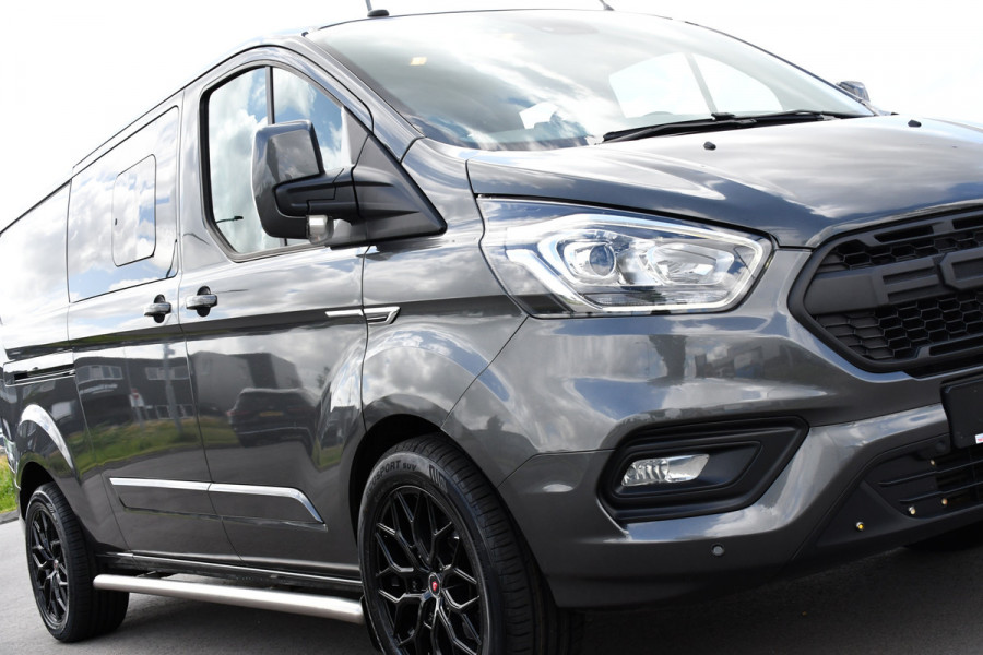 Ford Transit Custom 320 2.0 TDCI L2H1 Raptor Edition DC Limited Camera, Cruise, Sensoren, 130PK, Automaat, Multimedia, Stoelverwarming, 2 x Schuifdeur, Uniek!