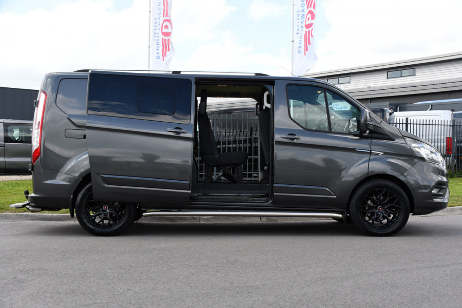 Ford Transit Custom 320 2.0 TDCI L2H1 Raptor Edition DC Limited Camera, Cruise, Sensoren, 130PK, Automaat, Multimedia, Stoelverwarming, 2 x Schuifdeur, Uniek!