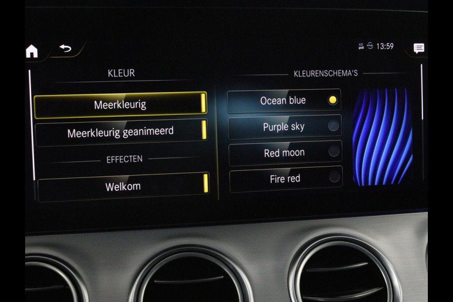 Mercedes-Benz E-Klasse 300e Business Solution AMG | Leder | Trekhaak | Stoelverwarming | 360 camera | Carplay | Sfeerverlichting | Matrix LED | Keyless | Navigatie