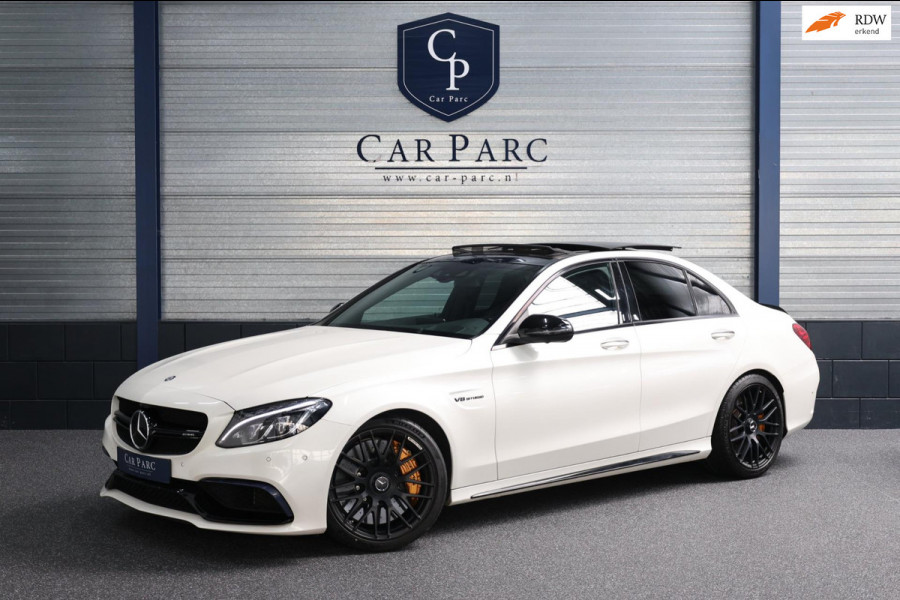 Mercedes-Benz C-Klasse AMG 63 S 510+PK KERAMISCH/KUIPSTOELEN/SFEER/PANO/LEER+S.VERWARMING/19" LMV/360 CAM/ACC/ECC/12 MDN GARANTIE!