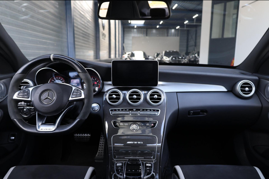 Mercedes-Benz C-Klasse AMG 63 S 510+PK KERAMISCH/KUIPSTOELEN/SFEER/PANO/LEER+S.VERWARMING/19" LMV/360 CAM/ACC/ECC/12 MDN GARANTIE!