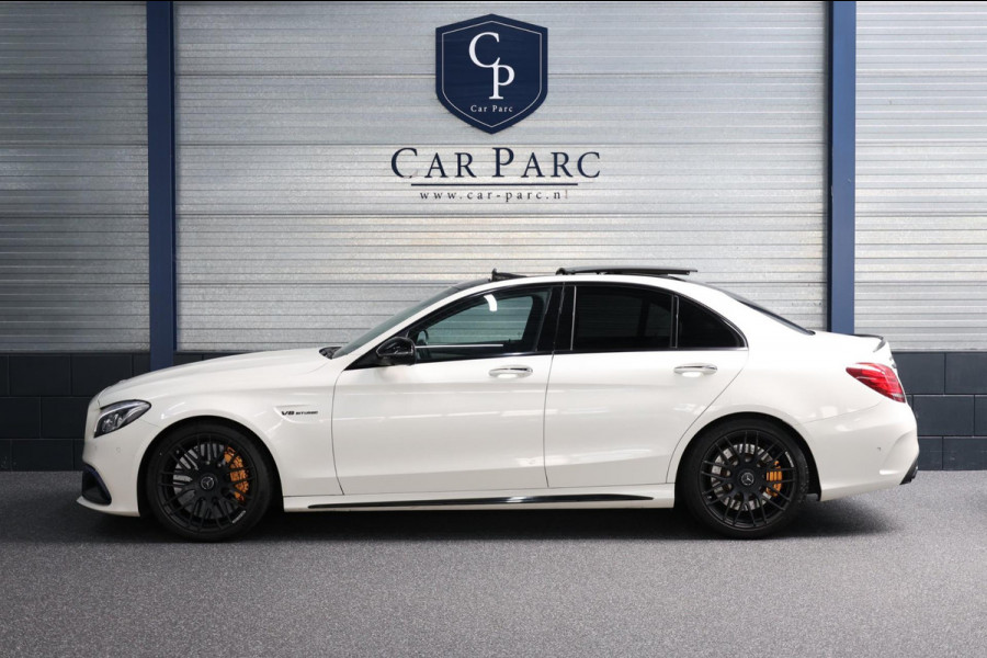Mercedes-Benz C-Klasse AMG 63 S 510+PK KERAMISCH/KUIPSTOELEN/SFEER/PANO/LEER+S.VERWARMING/19" LMV/360 CAM/ACC/ECC/12 MDN GARANTIE!
