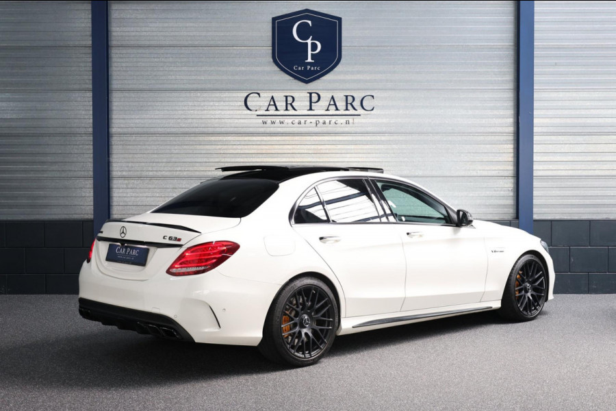 Mercedes-Benz C-Klasse AMG 63 S 510+PK KERAMISCH/KUIPSTOELEN/SFEER/PANO/LEER+S.VERWARMING/19" LMV/360 CAM/ACC/ECC/12 MDN GARANTIE!