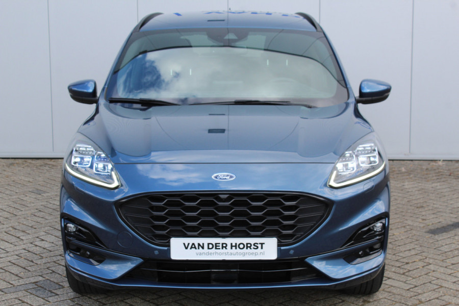 Ford Kuga 2.5-225pk PHEV ST-Line X. Hybride rijden voor een redelijke prijs ! Stoel- en voorraamverwarming, B&O soundsystem, navigatie, telefoonvoorb., metallic lak, LM wielen, side- en lane assist, camera v+a, adaptive cruise control, elektr. achterklep etc., etc.