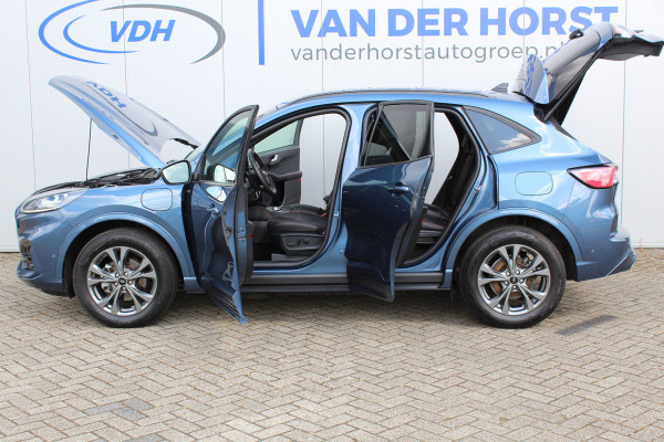 Ford Kuga 2.5-225pk PHEV ST-Line X. Hybride rijden voor een redelijke prijs ! Stoel- en voorraamverwarming, B&O soundsystem, navigatie, telefoonvoorb., metallic lak, LM wielen, side- en lane assist, camera v+a, adaptive cruise control, elektr. achterklep etc., etc.