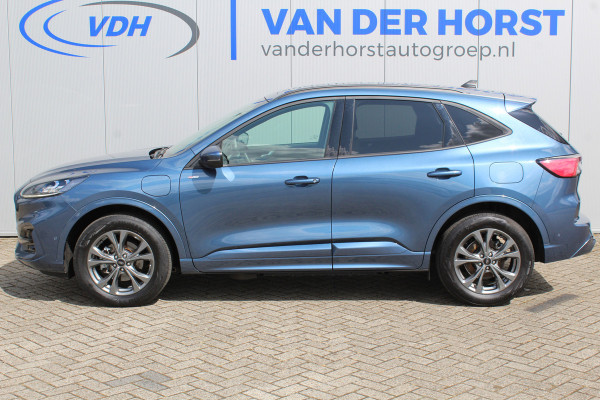Ford Kuga 2.5-225pk PHEV ST-Line X. Hybride rijden voor een redelijke prijs ! Stoel- en voorraamverwarming, B&O soundsystem, navigatie, telefoonvoorb., metallic lak, LM wielen, side- en lane assist, camera v+a, adaptive cruise control, elektr. achterklep etc., etc.