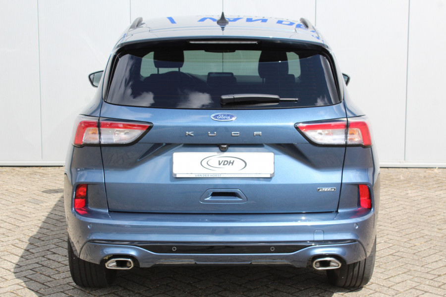 Ford Kuga 2.5-225pk PHEV ST-Line X. Hybride rijden voor een redelijke prijs ! Stoel- en voorraamverwarming, B&O soundsystem, navigatie, telefoonvoorb., metallic lak, LM wielen, side- en lane assist, camera v+a, adaptive cruise control, elektr. achterklep etc., etc.