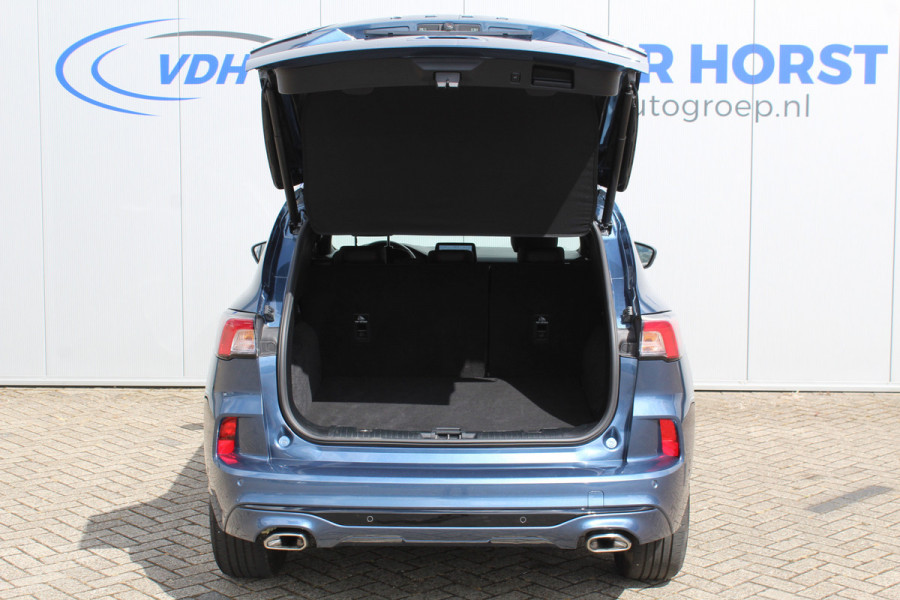 Ford Kuga 2.5-225pk PHEV ST-Line X. Hybride rijden voor een redelijke prijs ! Stoel- en voorraamverwarming, B&O soundsystem, navigatie, telefoonvoorb., metallic lak, LM wielen, side- en lane assist, camera v+a, adaptive cruise control, elektr. achterklep etc., etc.