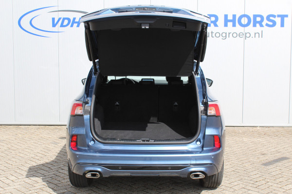 Ford Kuga 2.5-225pk PHEV ST-Line X. Hybride rijden voor een redelijke prijs ! Stoel- en voorraamverwarming, B&O soundsystem, navigatie, telefoonvoorb., metallic lak, LM wielen, side- en lane assist, camera v+a, adaptive cruise control, elektr. achterklep etc., etc.