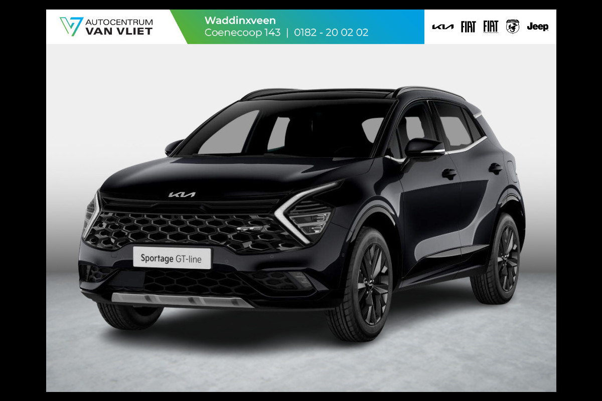 Kia Sportage 1.6 T-GDi Hybrid GT-Line | Levering Juni | Clima | Stoel-/stuurverwarming | Schuif-/kanteldak | Carplay | Navi | Adapt. Cruise | 18''