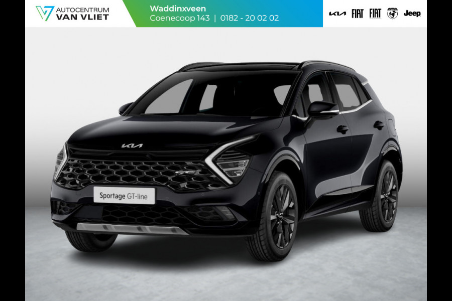 Kia Sportage 1.6 T-GDi Hybrid GT-Line | Levering Juni | Clima | Stoel-/stuurverwarming | Schuif-/kanteldak | Carplay | Navi | Adapt. Cruise | 18''