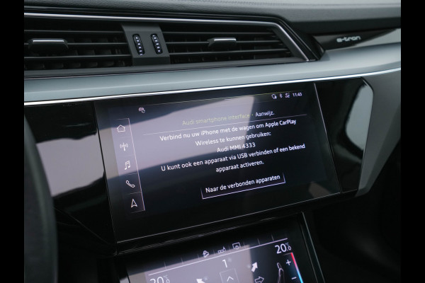 Audi e-tron 50 Quattro Advanced Launch-Edition-Plus [ 3-Fase ] (INCL-BTW) *PANO | DIGI-COCKPIT | LUXURY-LEATHER | FULL-LED | MEMORY-PACK |  KEYLESS | NAVI-FULLMAP | TOWBAR | SHIFT-PADDLES | COMFORT-SEATS | 20"ALU*
