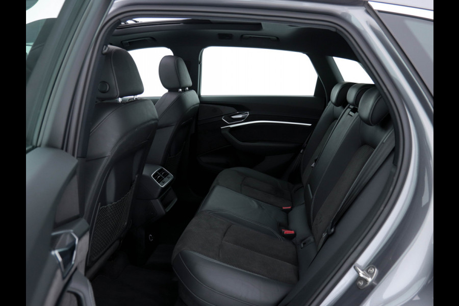 Audi e-tron 55 Quattro Advanced S-line-Sportpack 95 kWh [ 3-Fase ] (INCL-BTW) *PANO | FULL-LED | NAVI-FULLMAP | KEYLESS | LEATHER-MICROFIBRE | | AIR-SUSPENSION | CRUISE | DIGI-COCKPIT | MEMORY-PACK | SHIFT-PADDLES | HEATED-SPORTSEATS | 20"ALU*