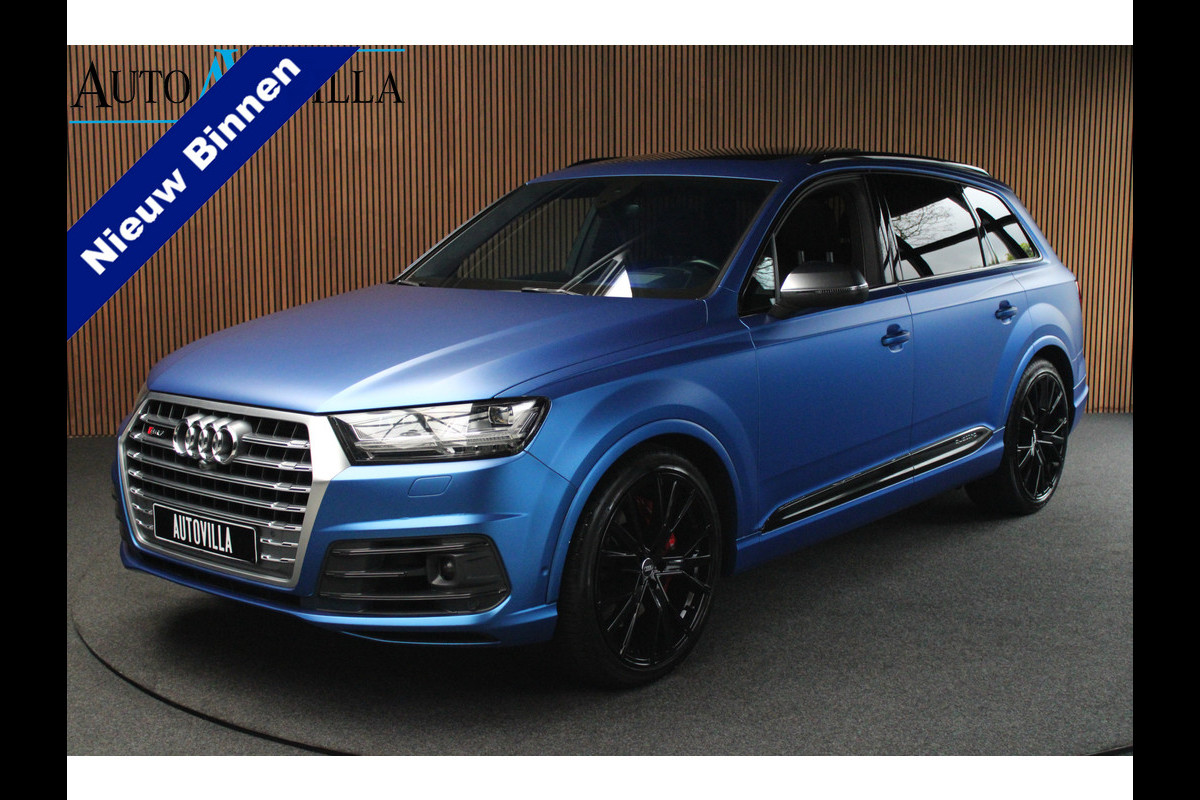 Audi Q7 4.0 TDI SQ7 quattro 7p Panodak HUD Leer 360 B&O ACC Navi PDC Standkachel Softclose Climate (4 zone) Alcantara hemel Lederen dashboard Luchtvering Climate Stoelverwarming v + a  PDC B&O Rising Tweeter LM velgen