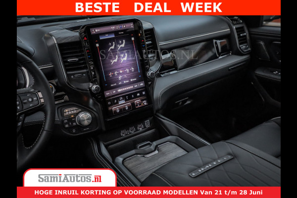 Dodge Ram 1500 Limited Night H.O 540HP 706Nm | Massage + Full Option | De Meest Luxe en Volle Pick-Up in zijn Klasse | Comfortabele Dubbele Cabine met Royale 5 Zitplaatsen | BPM vrij | Nu Leverbaar uit Voorraad | Voorraad Nr 2323 - 5168